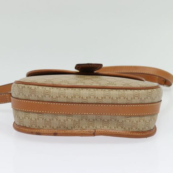 CELINE Macadam Canvas Shoulder Bag Pvc Beige Gold - Picture 9 of 12